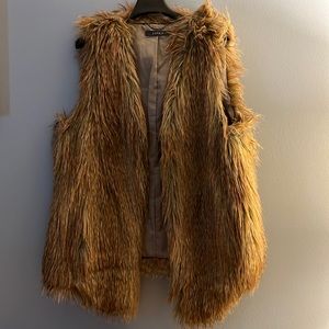 Esprit Faux Fur Vest size M